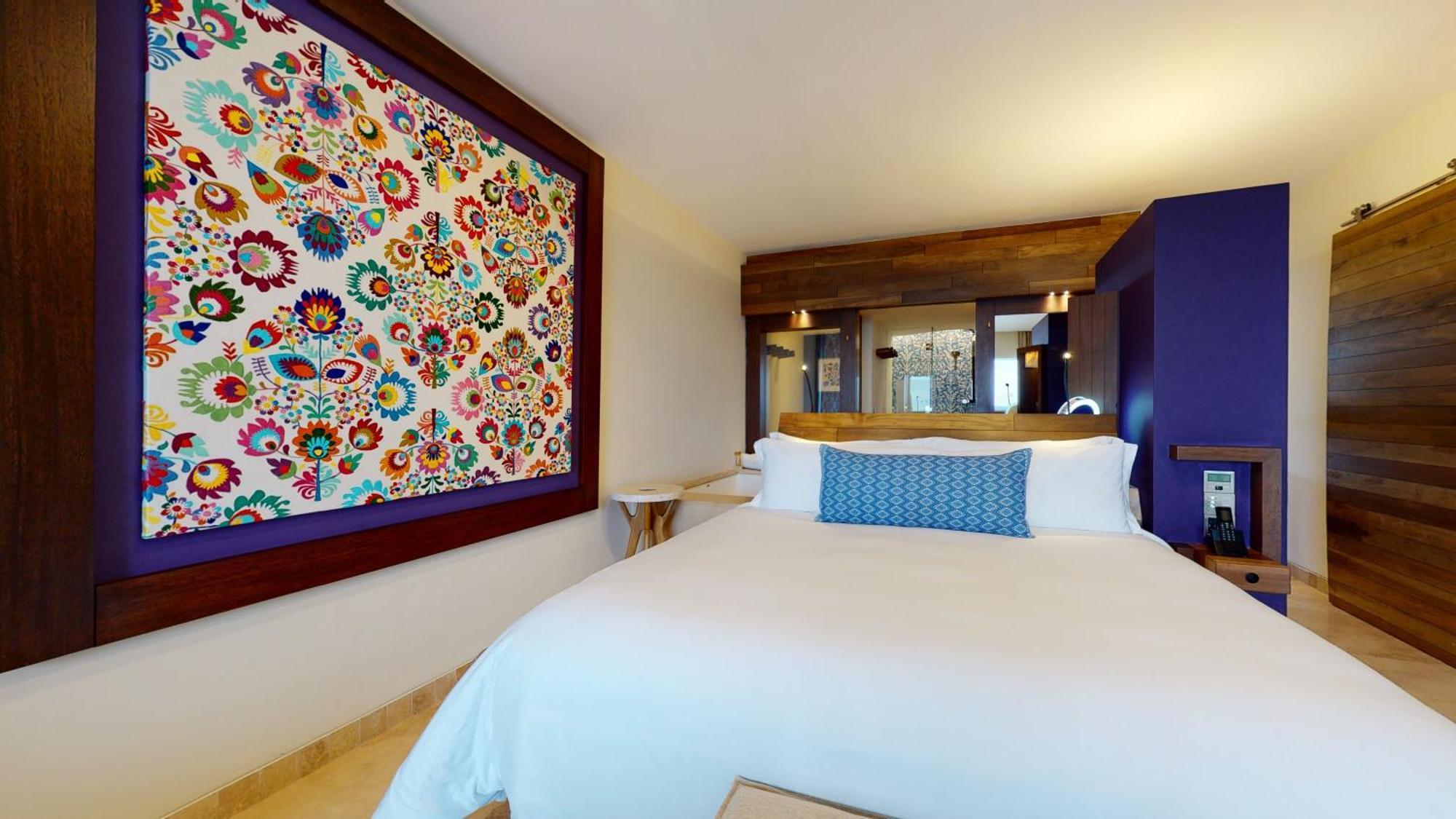 Hotel Xcaret Arte - All Parks All Fun Inclusive - Adults Only Playa del Carmen Eksteriør bilde A bedroom at the hotel